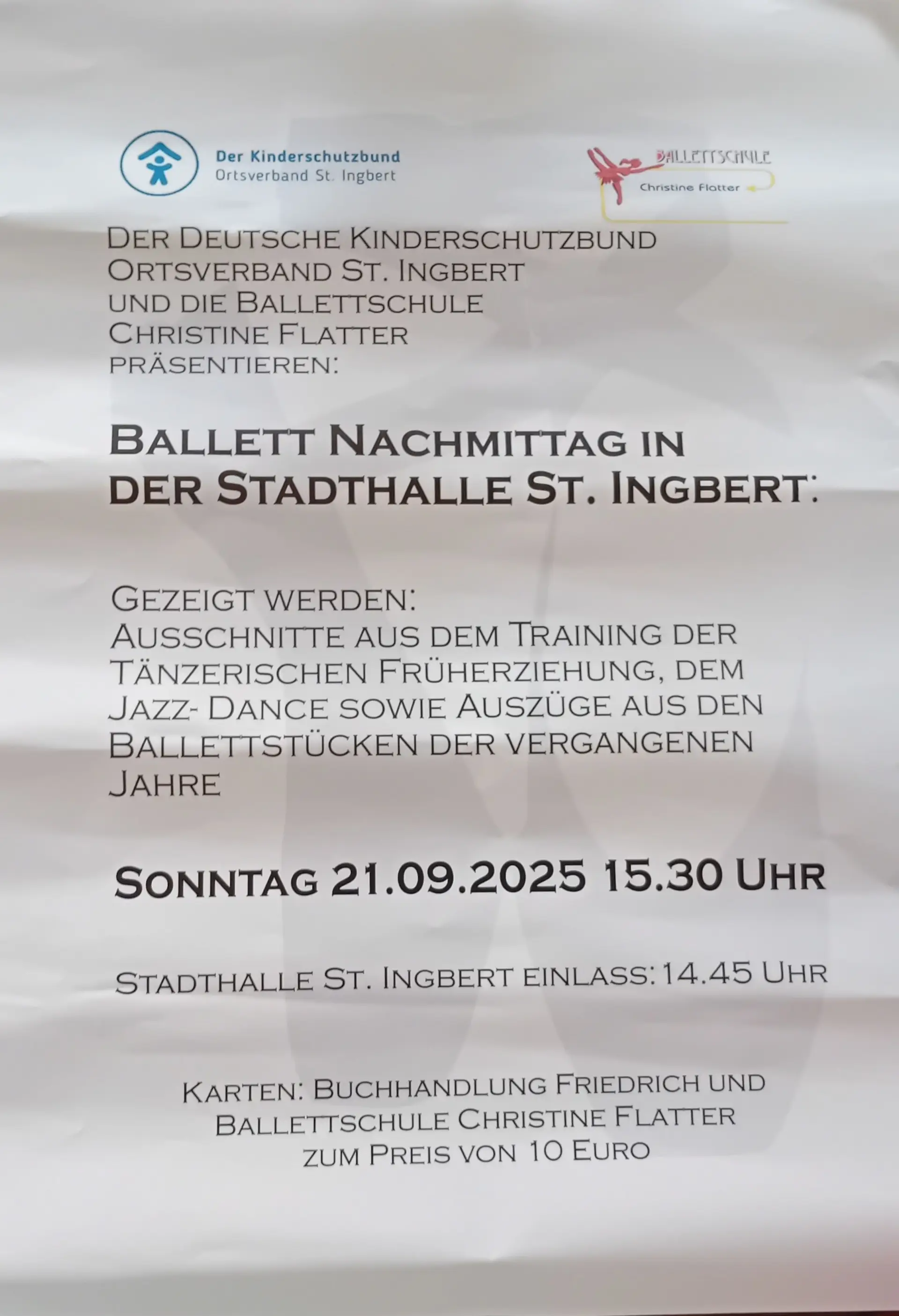 Ballettnachmittag in St. Ingbert