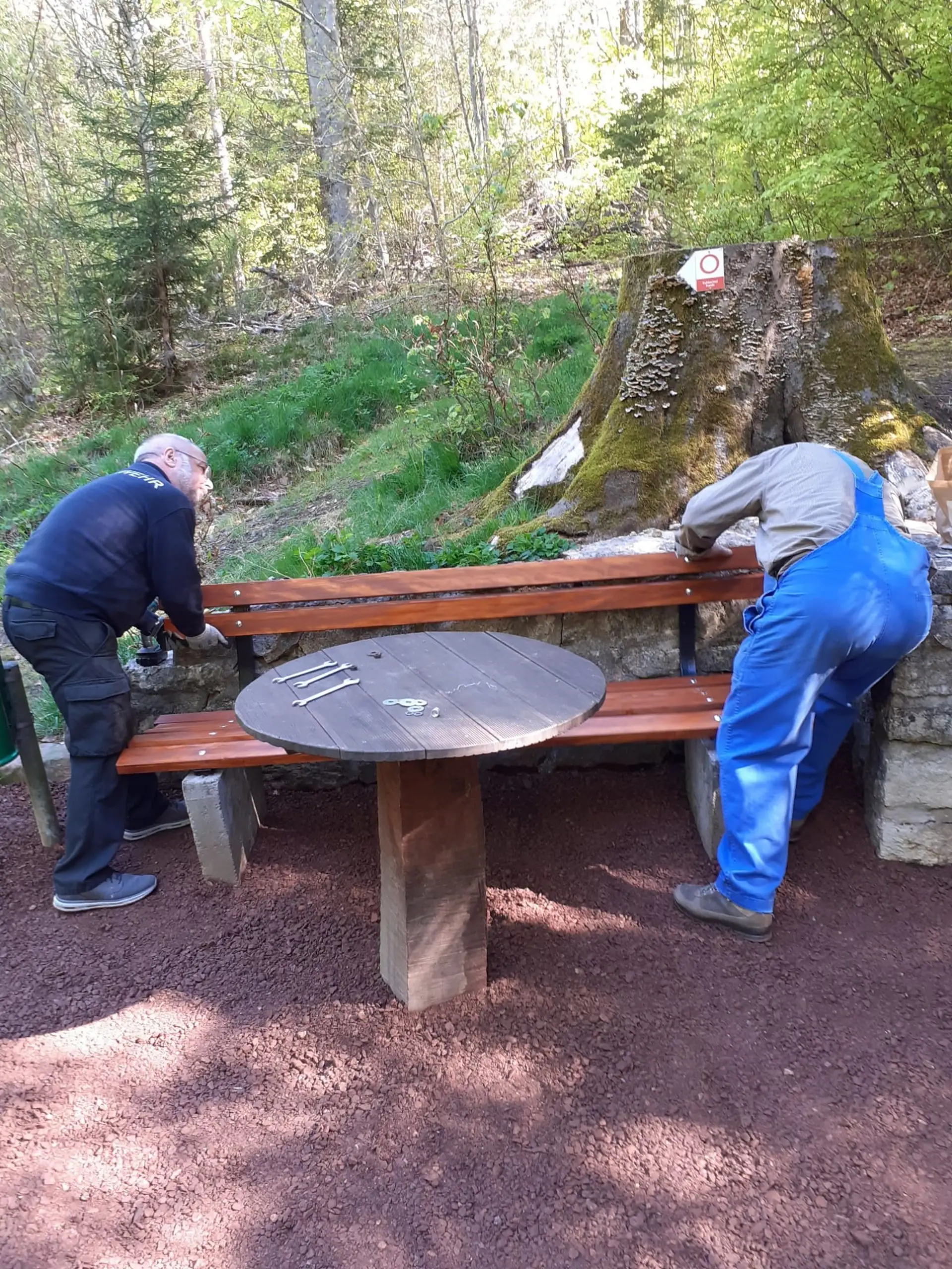 Hubertusbrunnen erstrahlt in neuem Glanz