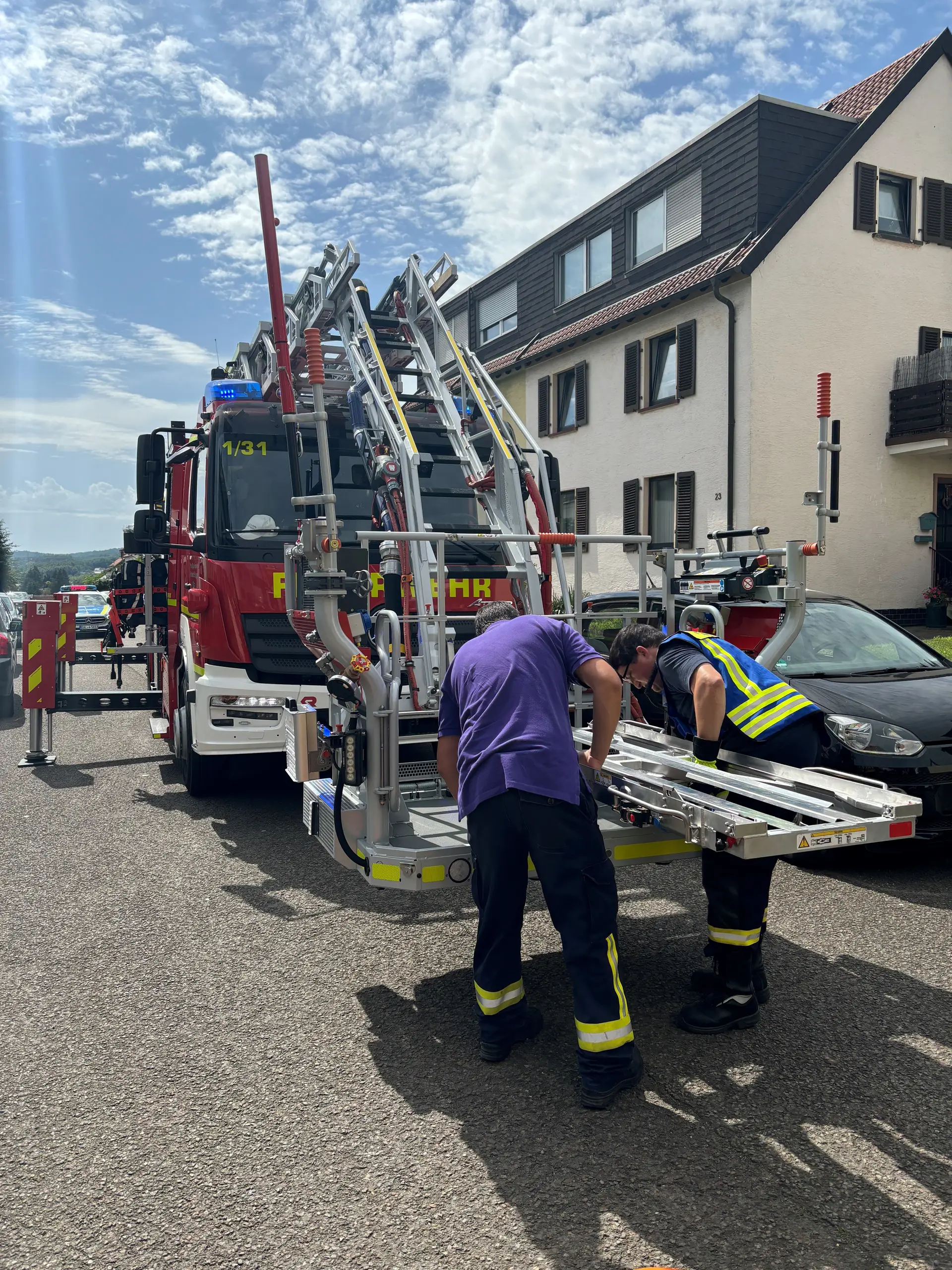 Modernisierung der Feuerwehr St. Ingbert: Neue Drehleiter im Einsatz